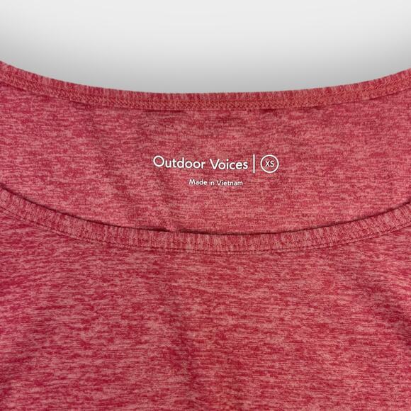 Outdoor Voices All Day CloudKnit Crop Shortsleeve Tee in Desert Rose - Picture 3 of 7